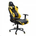 SEDIE SEDIE GAMING - SEDIA GAMING ATLANTIS P050-X3-BY MOD.X3 PROF.-COL.NERO/GIALLO-CUSC. LOMBARE+POGGIATESTA-GIR.360 -INCL.GIF CARD 40EPOR  - Borgaro Online