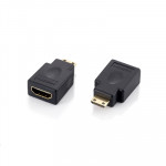 CAVI COMMUTATORI E ADATTATORI - ADATTATORE MINIHDMI  EQUIP 118914 DA MINIHDMI (TYPE-C) A HDMI (TYPE A) M/F -NERO - EAN: 4015867176405 - Borgaro Online
