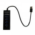 ACCESSORI HUB USB - HUB USB ENCORE EN-303 HUB USB 3.0 4 PORTE AUTOALIMENTATO CON LED - Borgaro Online