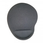 MOUSE MOUSE PAD - MOUSEPAD ENCORE EN-MOPAD-100 ERGONOMICO NERO CON POGGIAPOLSI 23X18CM - Borgaro Online