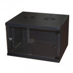 ARMADI RACK DA PARETE - RACK19'' ARMADIO  7U LK1907UN A PARETE L540XP450XA350 NERO CON PORTA IN VETRO - ASSEMBLATO - Borgaro Online