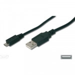 CAVI CAVI USB - CAVO USB2.0 A-MICRO B M/M 1MT DIGITUS AK112001/DK/AK-300110-010-S NERO CONNETTORE USB TIPO A MASCHIO/MICRO B MASCHIO - Borgaro Online