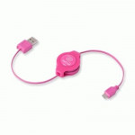 CAVI CAVI RETRATTILI - CAVO USB 2.0 A MICRO 5-PIN RETRATTILE ROSA RETRAK EUCABLEMICPK 816983011120 - Borgaro Online