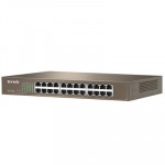 NETWORKING SWITCH FAST ETHERNET - SWITCH 24P LAN 10/100M TENDA TEF1024D  DESKTOP - METALLO  - GARANZIA 3 ANNI - Borgaro Online
