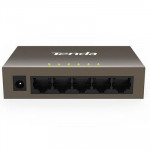 NETWORKING SWITCH FAST ETHERNET - SWITCH 5P LAN 10/100M TENDA TEF1005D  DESKTOP - METALLO  - GARANZIA 3 ANNI - Borgaro Online