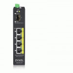 NETWORKING SWITCH GIGABIT - SWITCH INDUSTRIALE 5P LAN GIGABIT POE ZYXEL  RGS100-5P-ZZ0101F  UNMANAGED -  (4P POE, EROG. FINO 120W + 1P SFP) - Borgaro Online