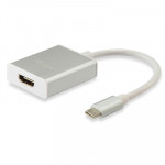 CAVI COMMUTATORI E ADATTATORI - ADATTATORE USB EQUIP 133452 BIANCO DA TYPE-C MARCHIO A HDMI FEMMINA - 15CM - EAN: 4015867199664  - Borgaro Online