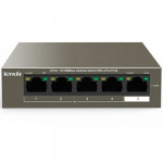 NETWORKING SWITCH FAST ETHERNET - SWITCH 5P LAN 10/100M TENDA TEF1105P-4-63W DESKTOP  4P POE - GARANZIA 3 ANNI - Borgaro Online