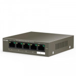 NETWORKING SWITCH GIGABIT - SWITCH 5P LAN GIGABIT TENDA TEG1105P-4-63W POE-METALLO - GARANZIA 3 ANNI - Borgaro Online
