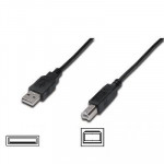 CAVI CAVI USB - CAVO USB2.0 A-B M/M 1MT  AK300102010S NERO - Borgaro Online