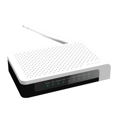 WIRELESS ROUTER ADSL2+ ATLANTIS A02-RA141-WN+ 150M 802.11BGN 4P LAN 10/100M FIREWALL QOS-ANT.5DBI - GARANZIA 2 ANNI -