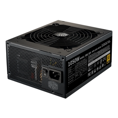 ALIMENTATORE ATX 1050W COOLERMASTER MWE GOLD-V2 MPE-A501-AFCAG-EU PFC ATTIVO 80+ GOLD FULL MODULARE 240VAC FAN140MM CAVOEU